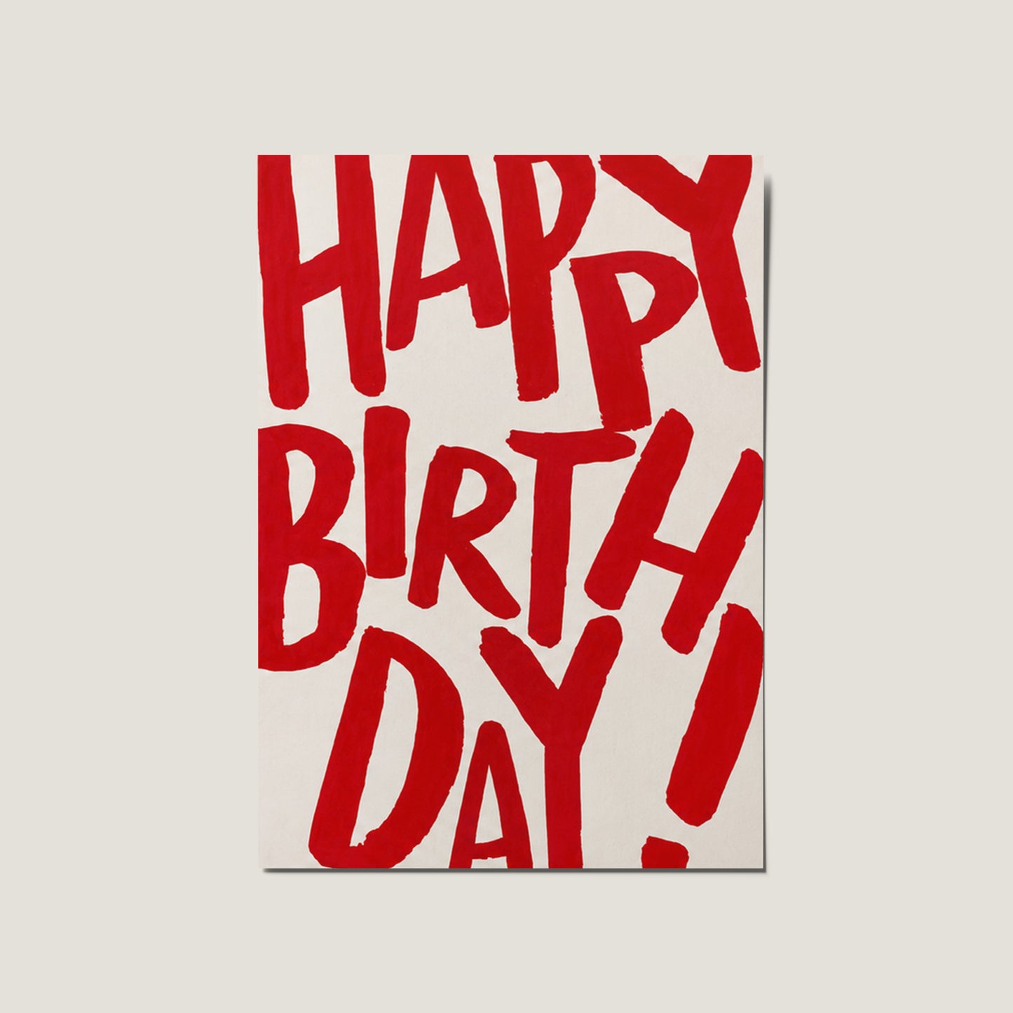 Bold Happy Birthday Card