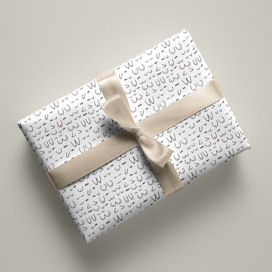 Boobs Wrapping Paper Gift Wrap