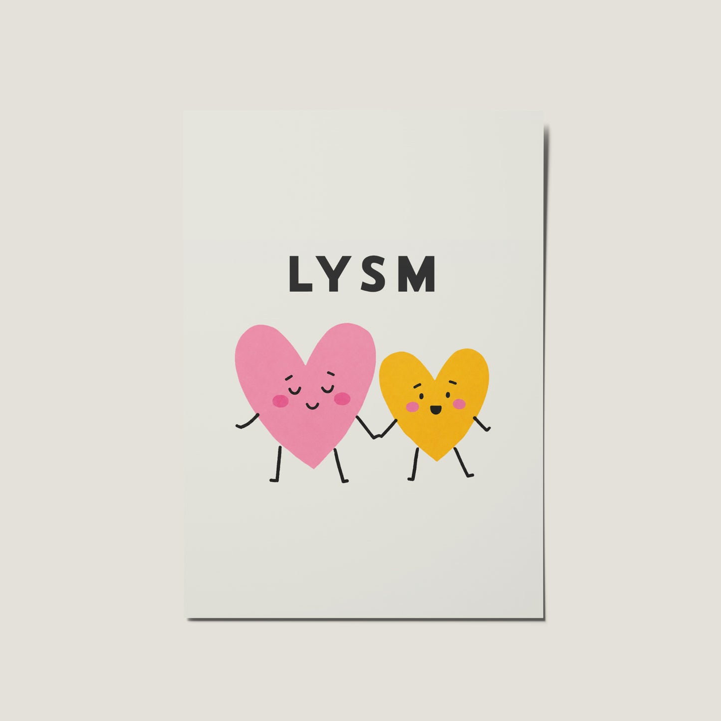 LYSM Cute Heart Card