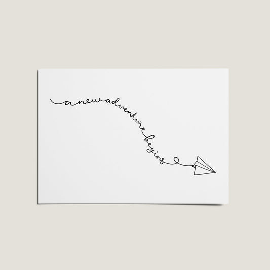 A New Adventure Begins Card