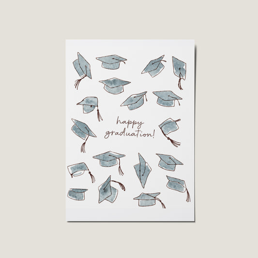 Happy Graduation Watercolour Card