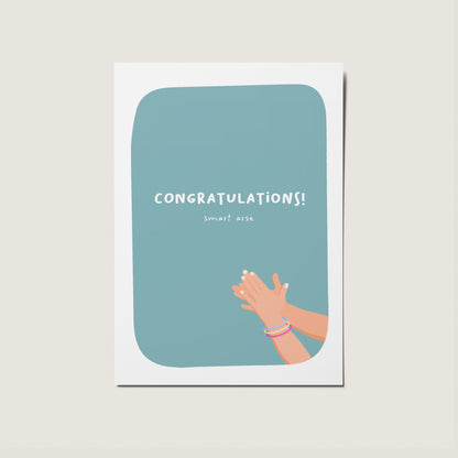 Congratulations Smart Arse Funny Humour Clapping Card