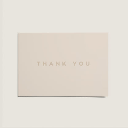 Thank You Minimal Nordic Card - Hamptons Series