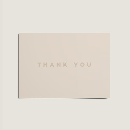 Thank You Minimal Nordic Card - Hamptons Series