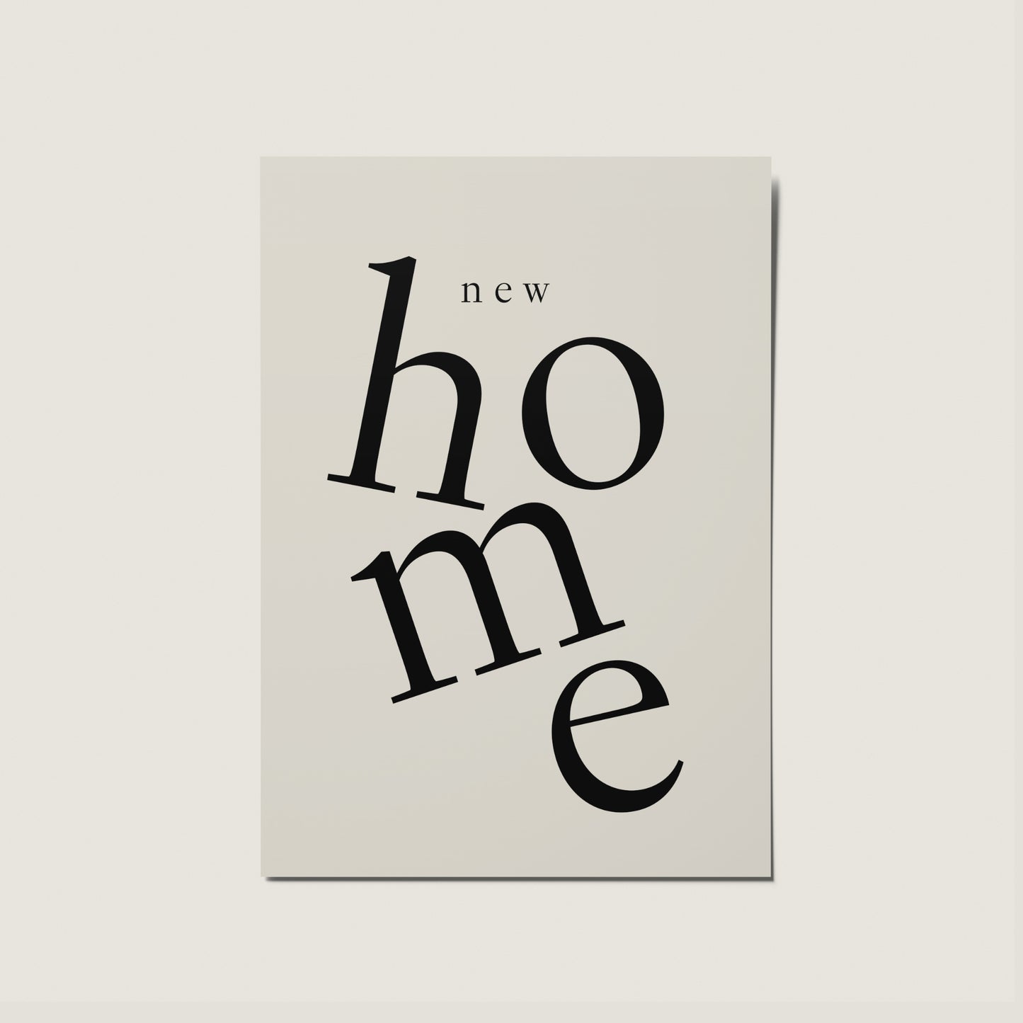 New Home Minimal Nordic Card - Hamptons Series