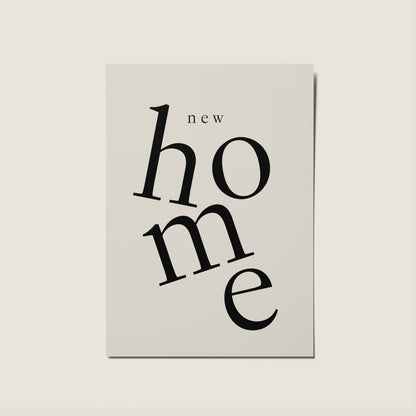 New Home Minimal Nordic Card - Hamptons Series