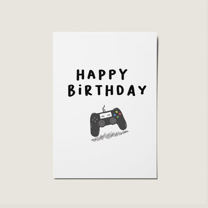 Game Consol Happy Birthday Card