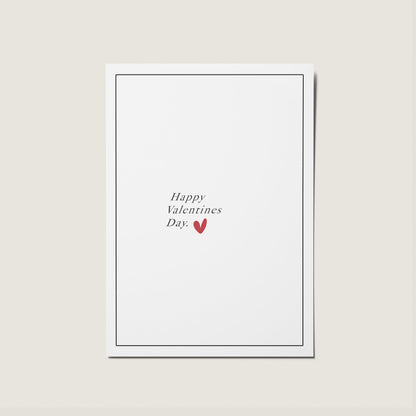 Minimal Happy Valentines Day Card