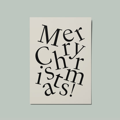 Minimal Scandinavian Merry Christmas Card