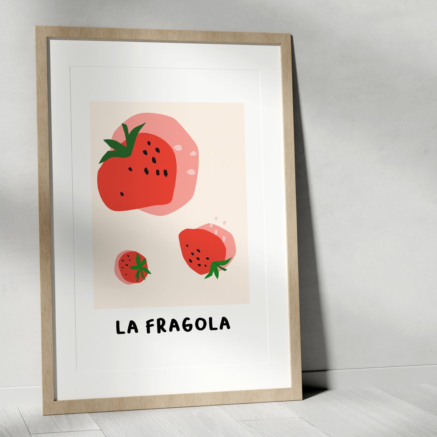 La Fragola Strawberry Minimal Print
