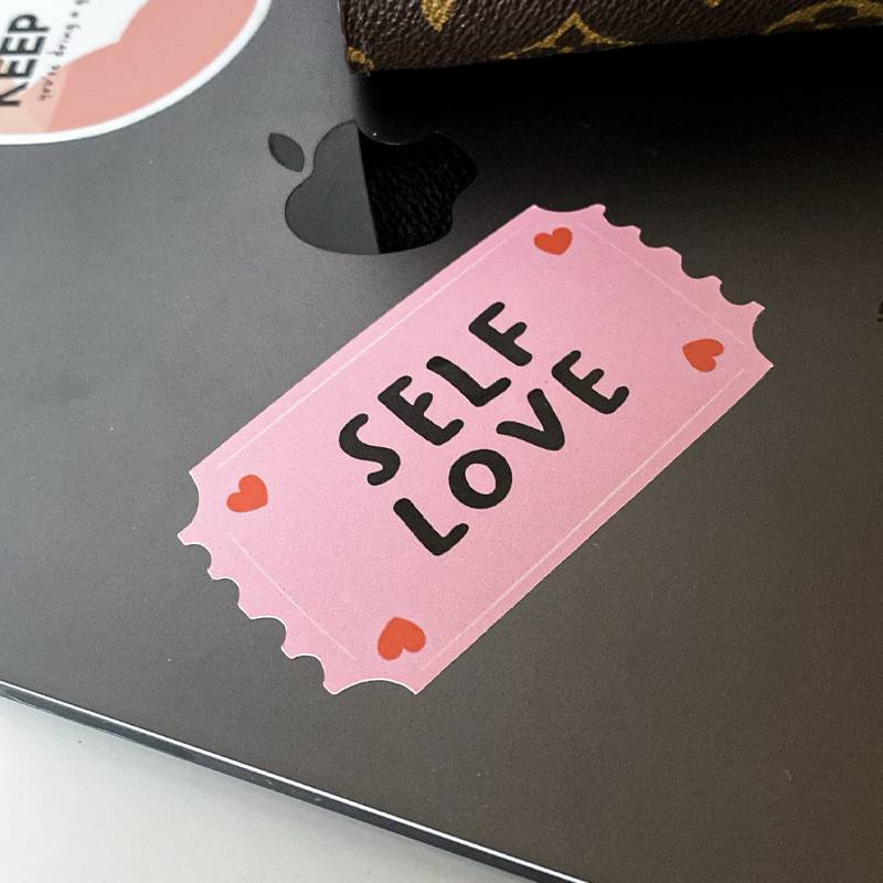 Self Love Positive Affirmation Die Cut Sticker
