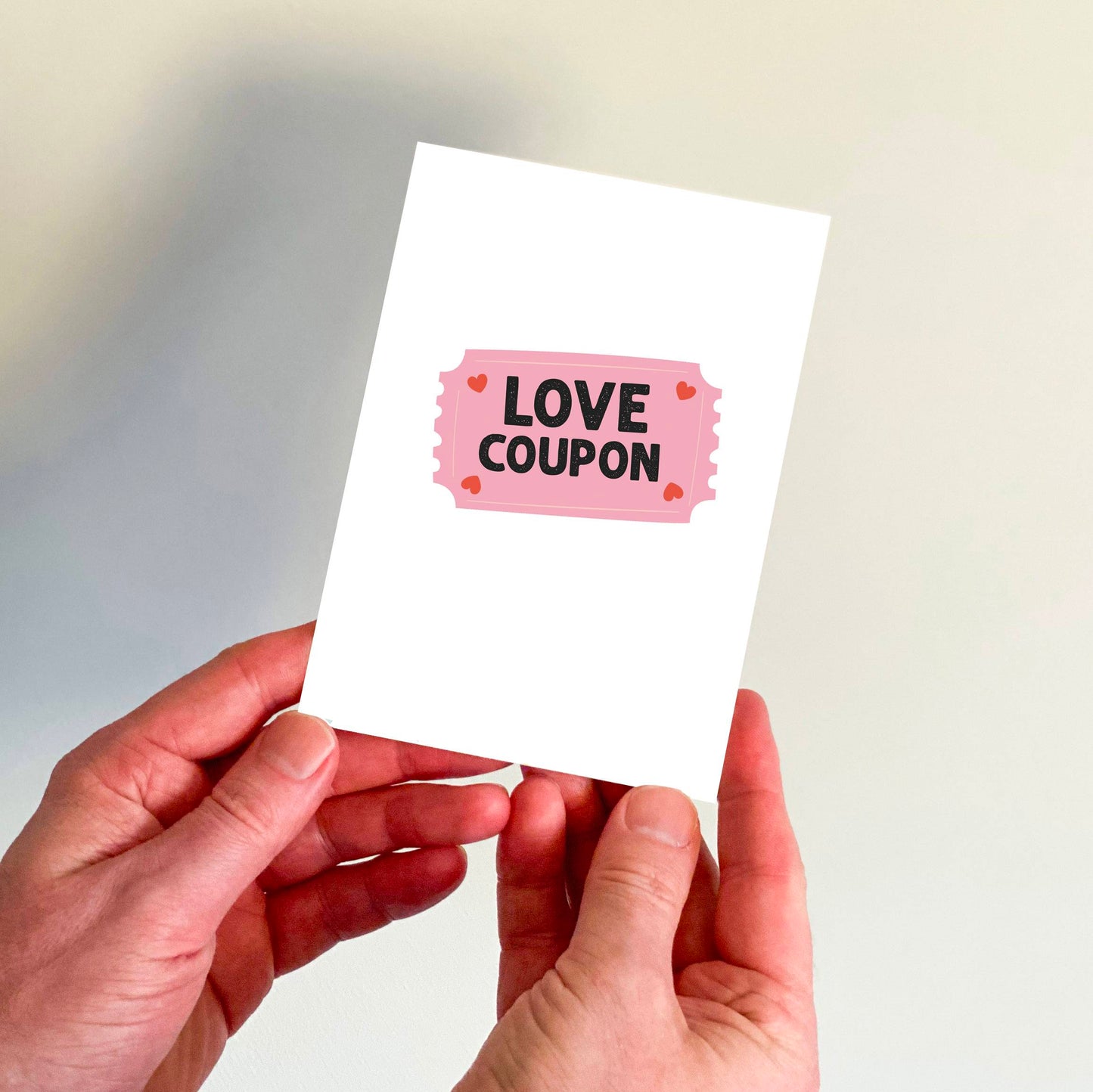 Love Coupon Illustration Card