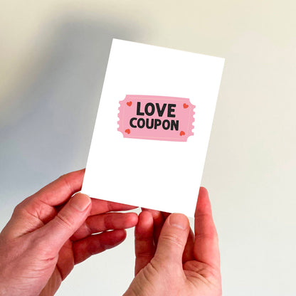Love Coupon Illustration Card