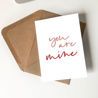 You Are Mine Card